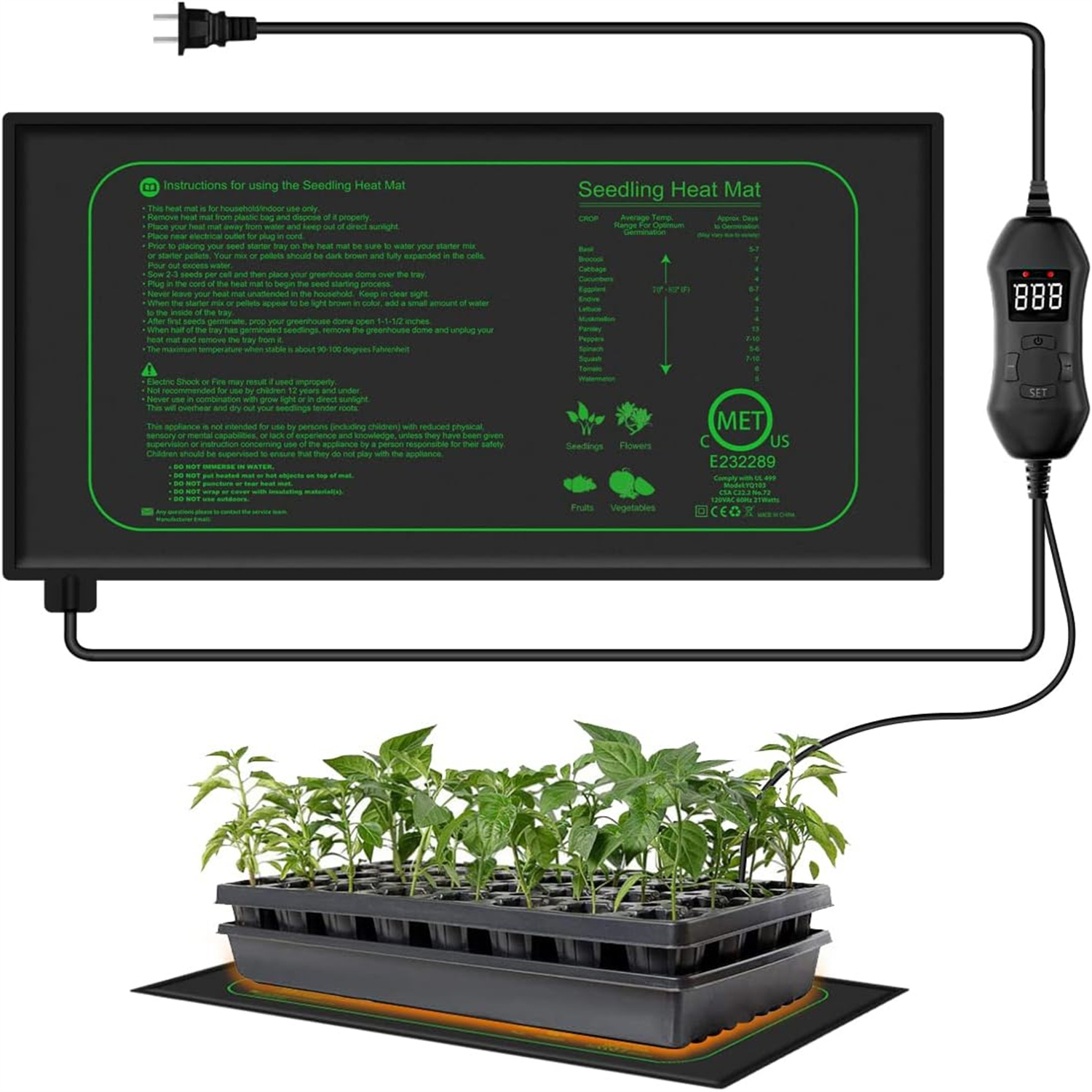 Rooting Gel Clone - Тепловой коврик для рассады с цифровым