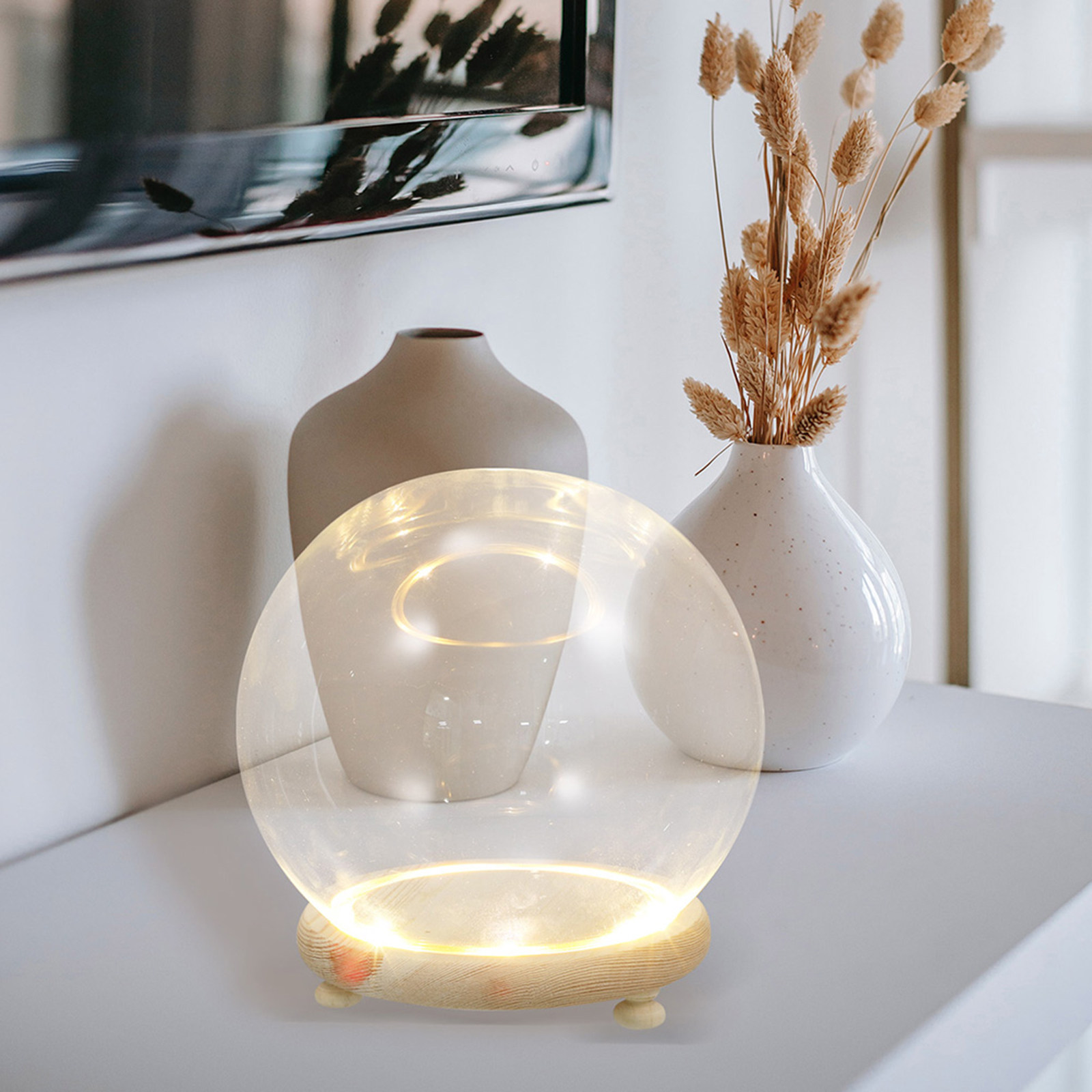 Plastic Dome Clear - Прозрачный стеклянный купол-витрина для стабилизированных цветов