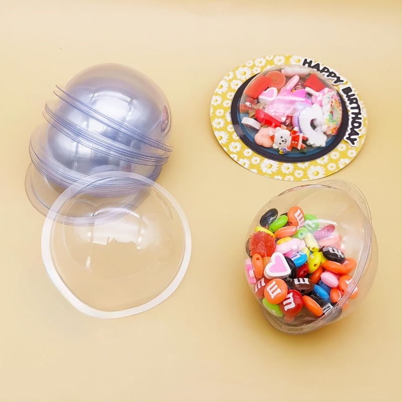 Plastic Dome Clear - Набор из 10 пластиковых куполов для