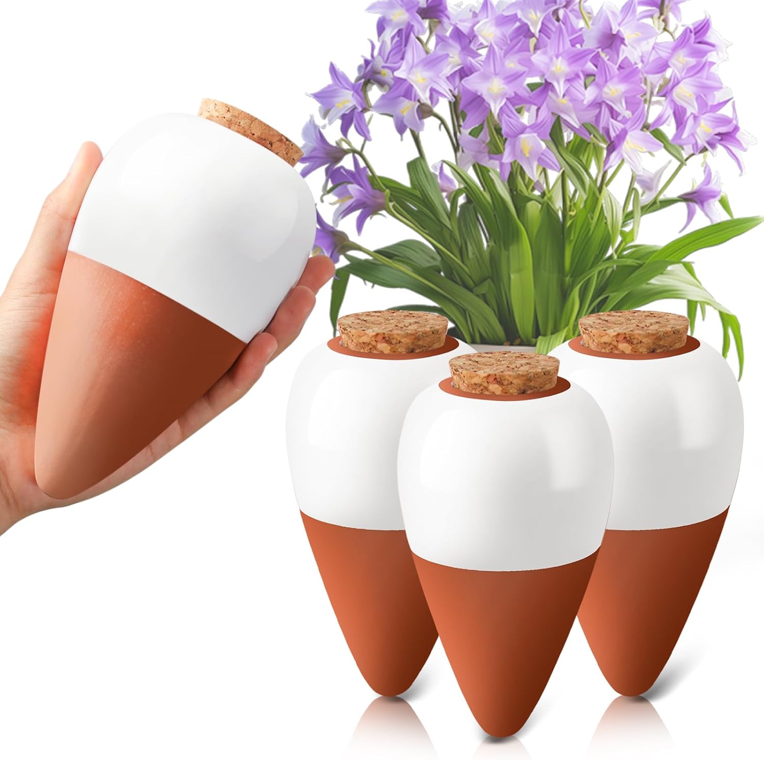 Self Watering Insert - Терракотовые колышки для полива, самополивающиеся шары,