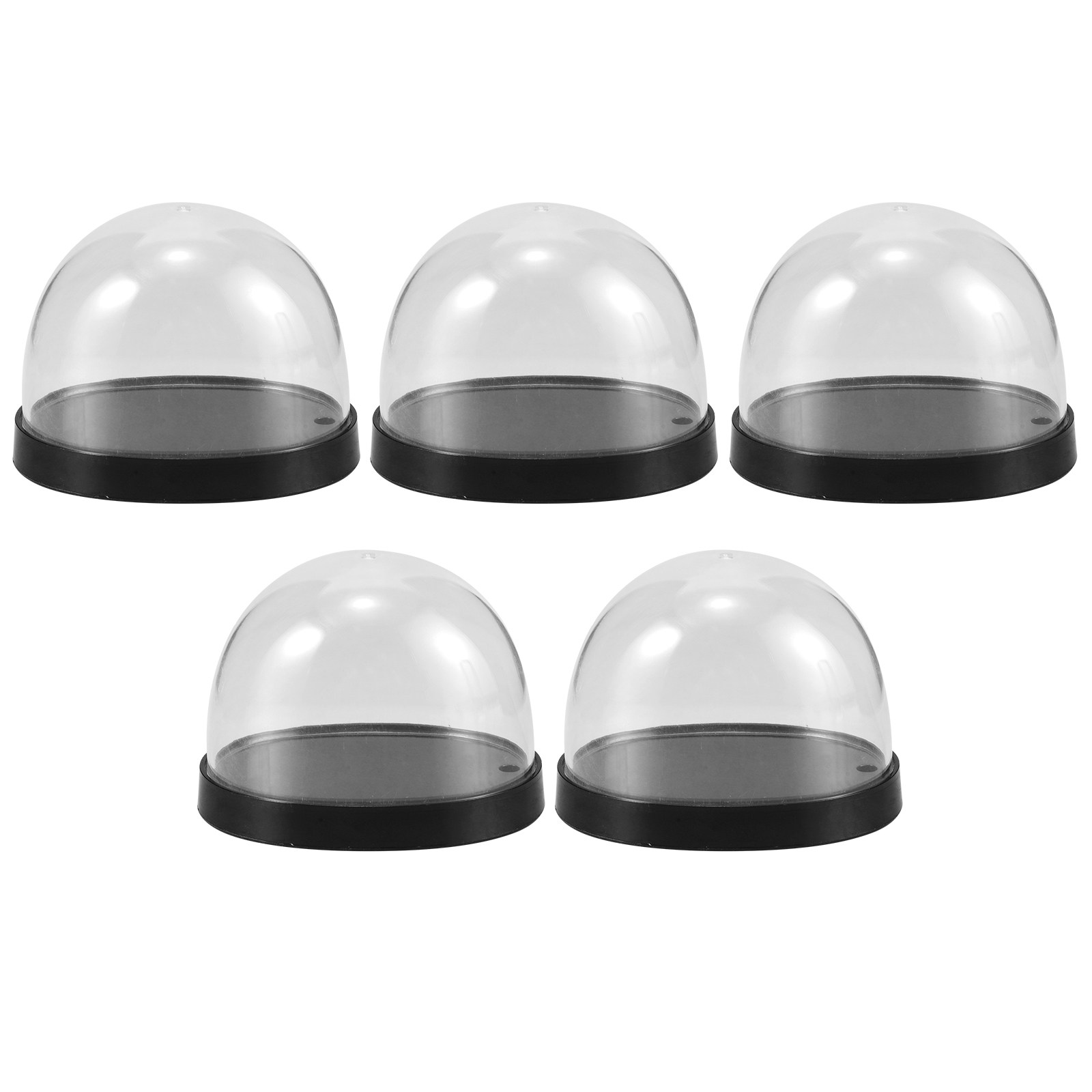 Plastic Dome Clear - 5 комплектов высокопрозрачных пластиковых колпаков-куполов для