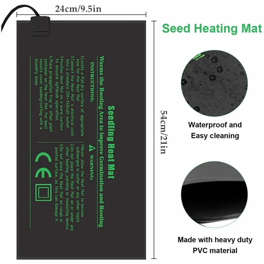 4 размера, 220 В, вилка европе – обзор и цена Heat Mat Seedling