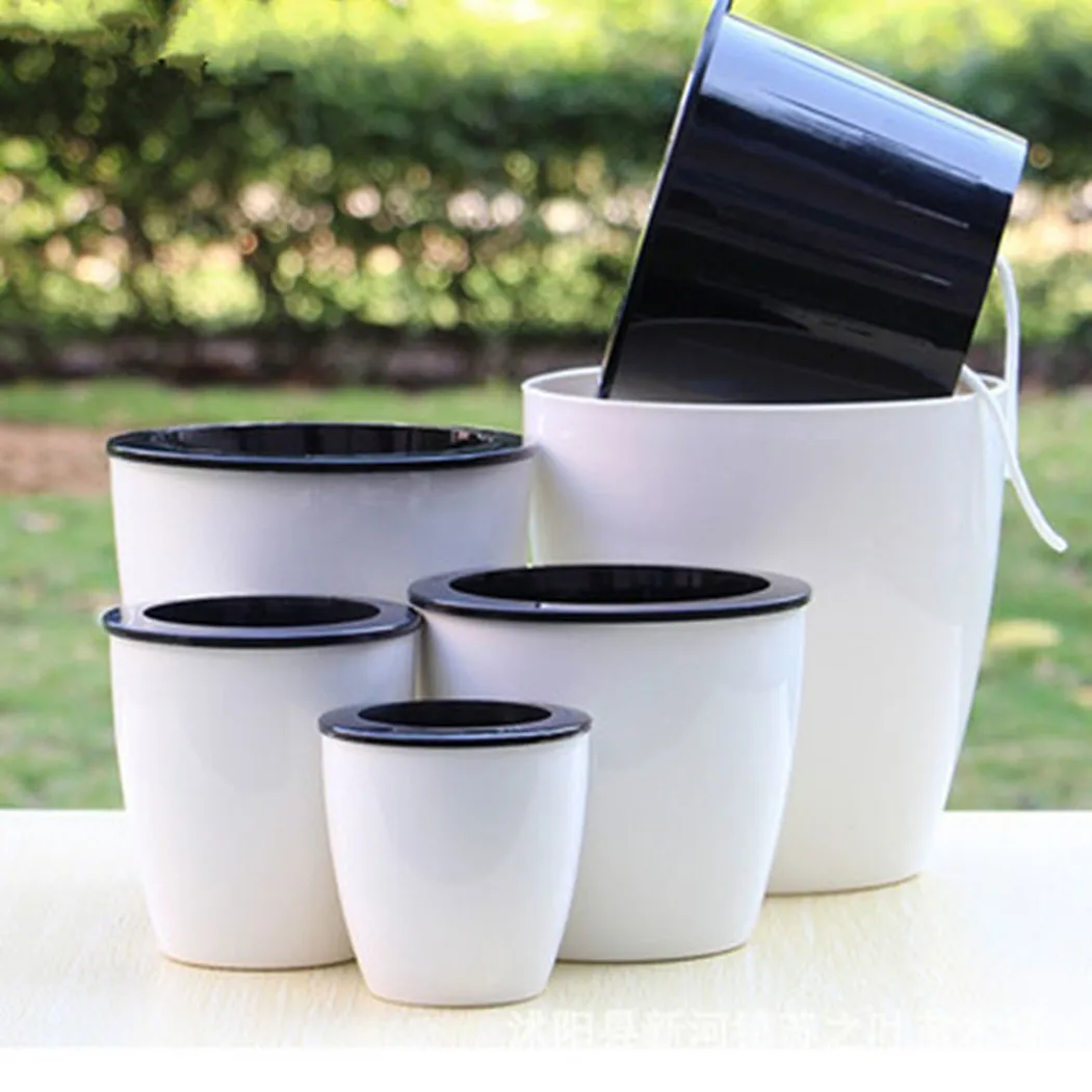 Ленивый цветочный горшок, само – обзор и цена Self Watering Insert