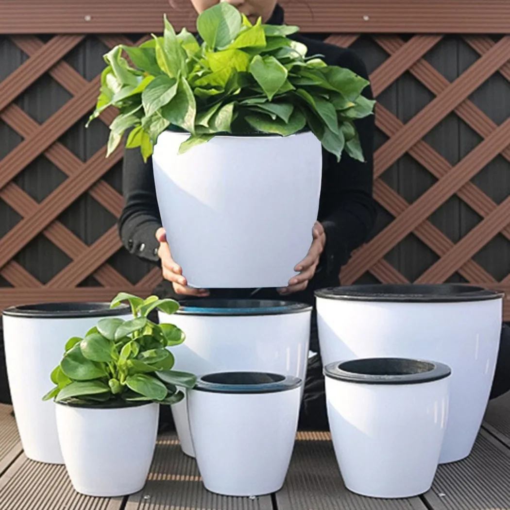 Ленивый цветочный горшок, само – обзор и цена Self Watering Insert