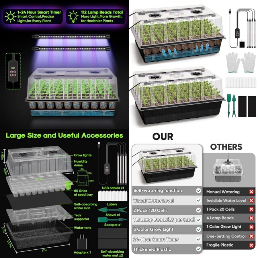 Поддон для рассады на 120 ячее – обзор и цена Humidity Dome Kit