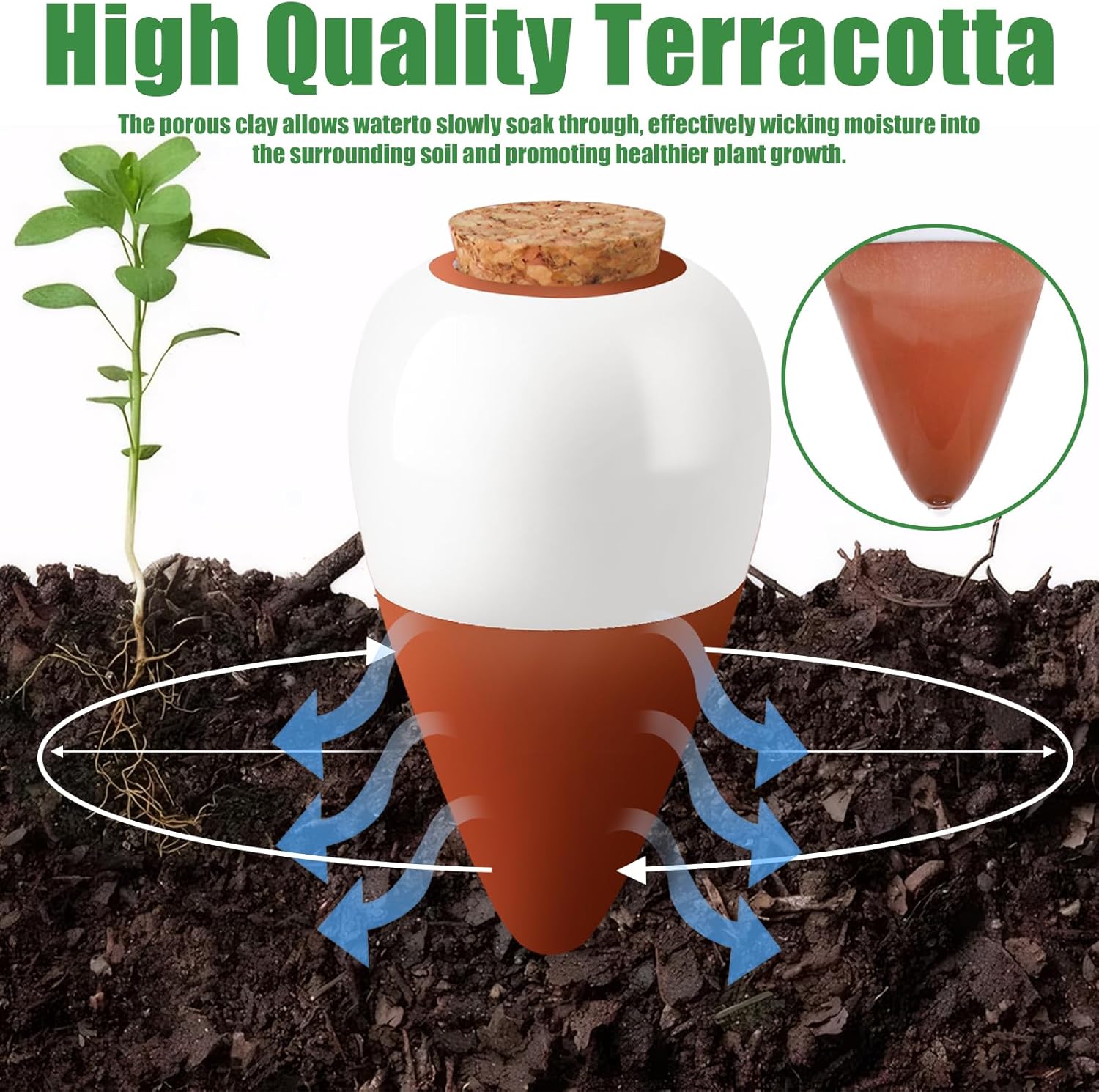 Терракотовые колышки для полив – обзор и цена Self Watering Insert