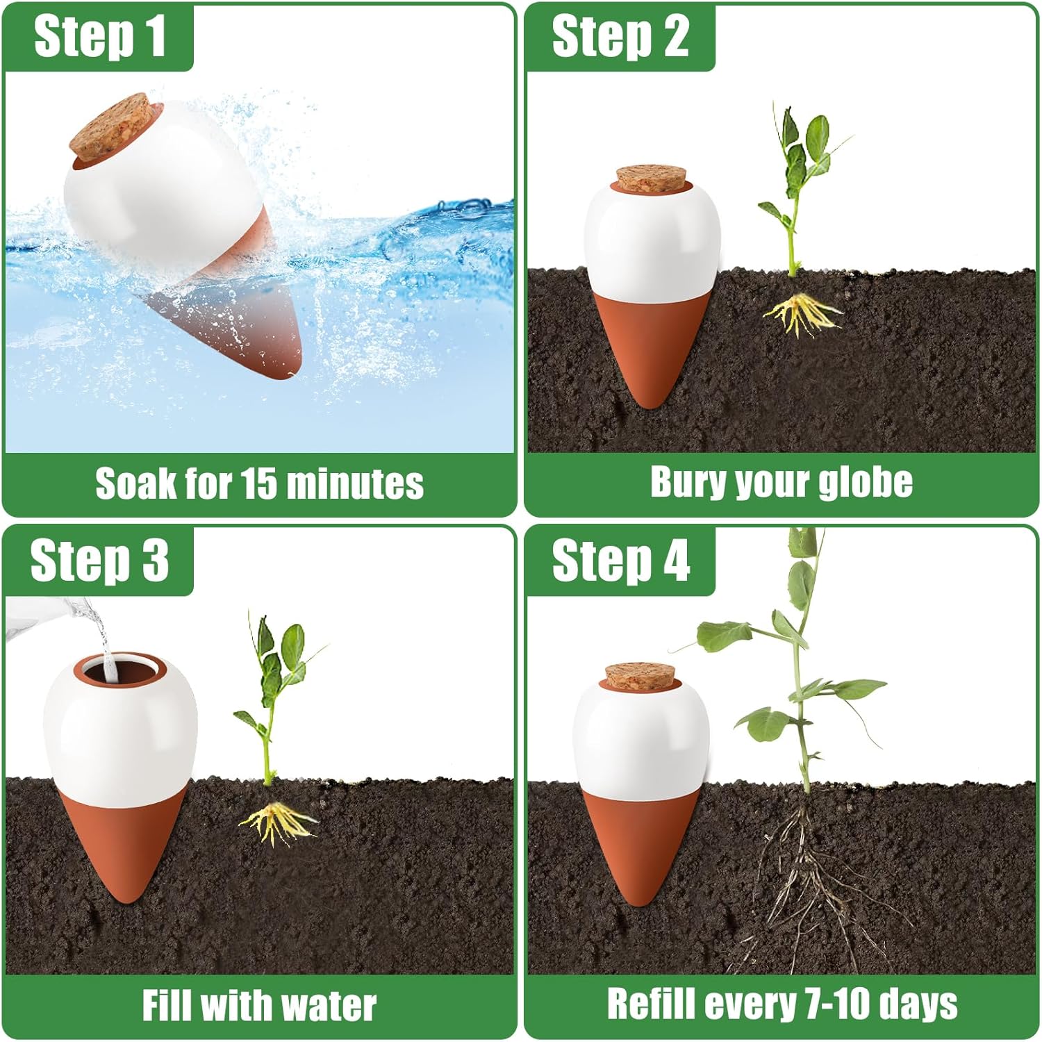 Терракотовые колышки для полив – обзор и цена Self Watering Insert