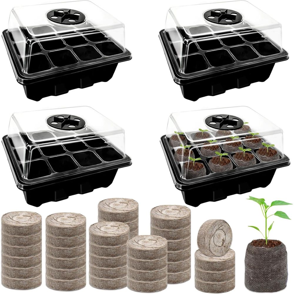 Набор из 4 лотков для рассады  – обзор и цена Peat Pellet Tray