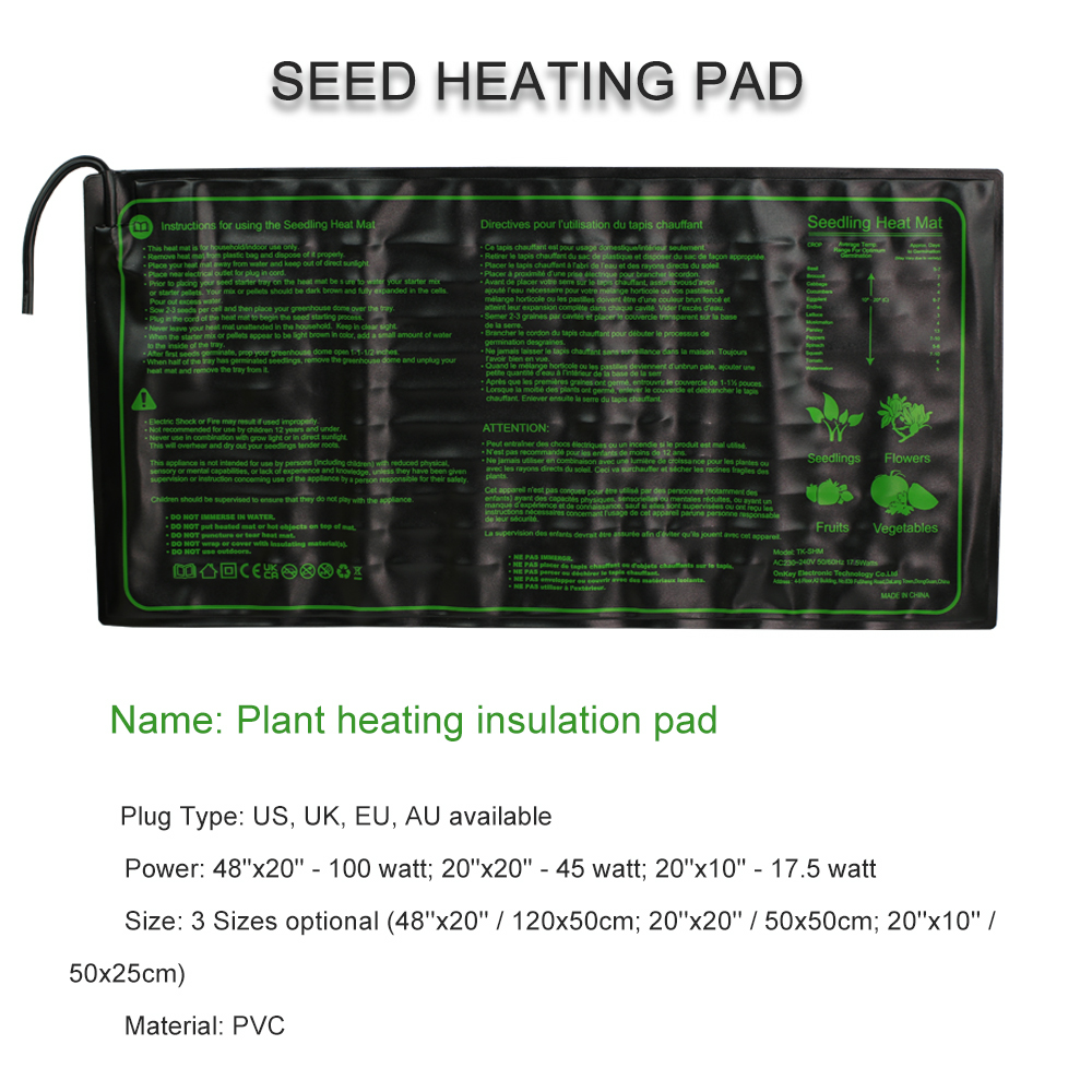 Грелка для рассады, 3 размера, – обзор и цена Heat Mat Seedling
