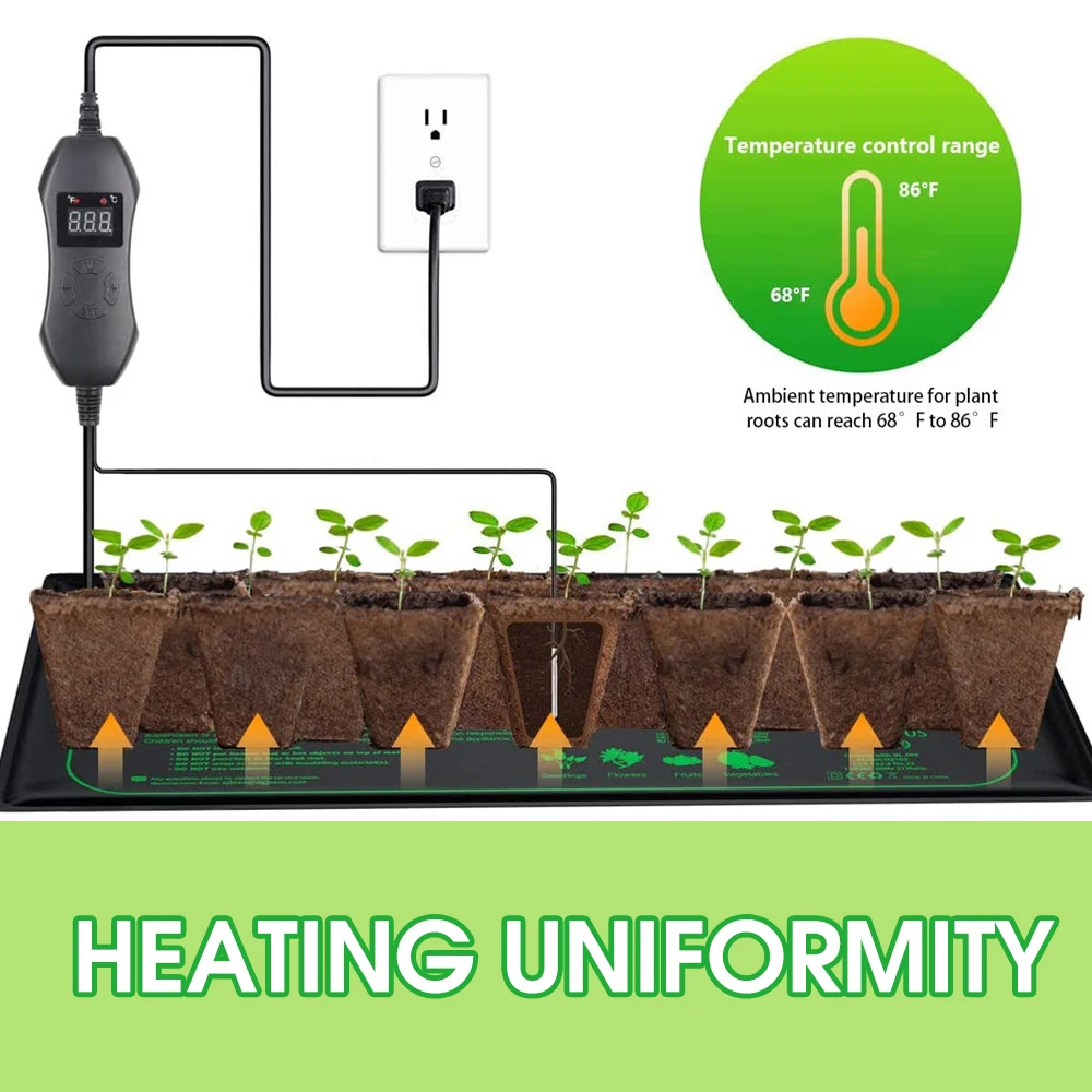50 Вт Регулируемый термостат д – обзор и цена Heat Mat Seedling